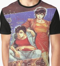 Stadtjäger Ryo Saeba & Kaori Grafik T-Shirt