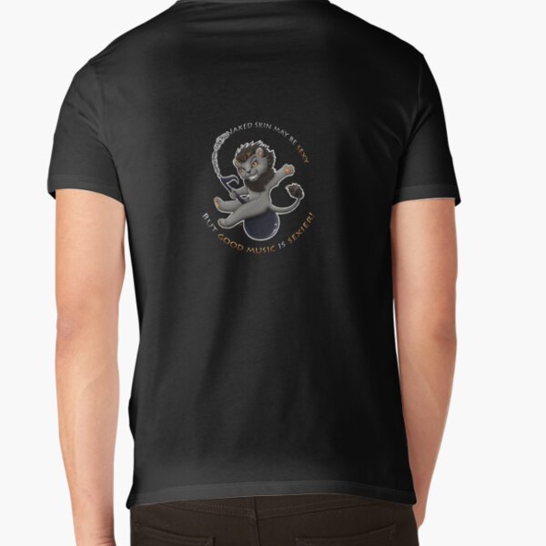 Good music is sexier! T-Shirt mit V-Ausschnitt