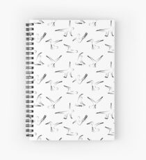 Pilates poses pattern 4 Spiral Notebook