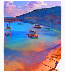 Mousehole Harbor, Cornwall - UK Poster