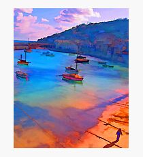 Mousehole Harbor, Cornwall - UK Photographic Print