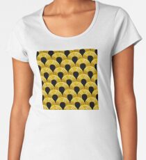 3-D Art Deco Parisian Art Décoratif Pattern Premium Scoop T-Shirt