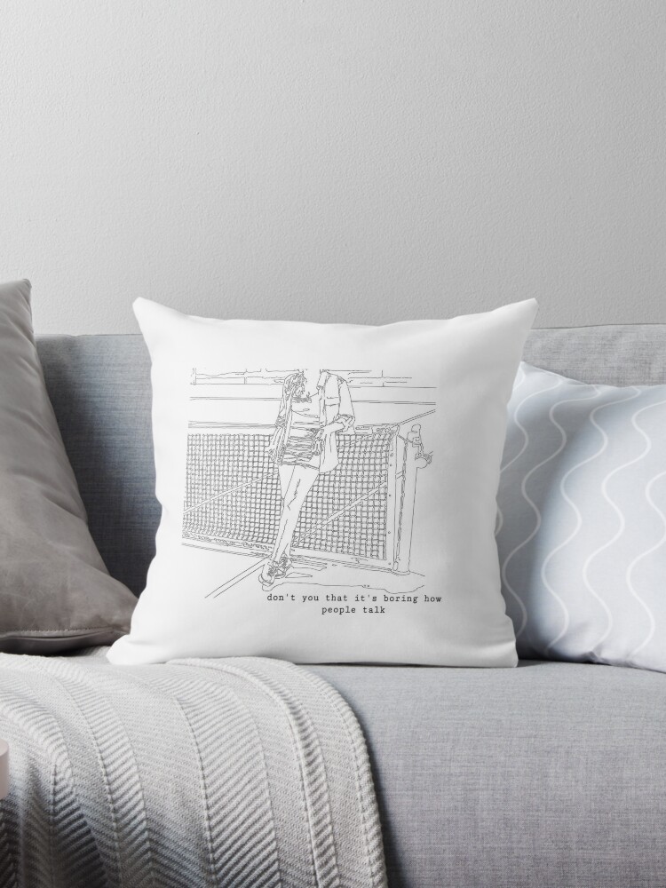 Tennis Court Lorde Lyrics Throw Pillow By Cassbag