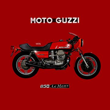 Vintage Motoguzzi Le Mans Motorcycle By MotorManiac Poster For Sale By MotorManiaTees