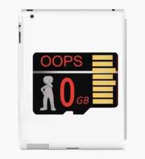 Memory Card Failure iPad Case/Skin