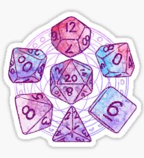 Pegatina DnD Dados: celestes