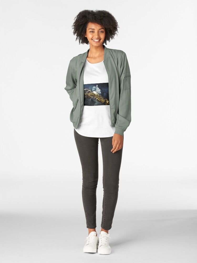 Alternate view of stepen curri basket Premium Scoop T-Shirt