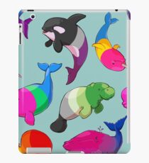 Sexuality Whales (And Aromanatee) Pattern iPad Case/Skin