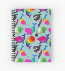 Sexuality Whales (And Aromanatee) Pattern Spiral Notebook
