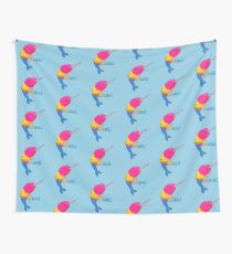 Pansexuwhale - with text Wall Tapestry