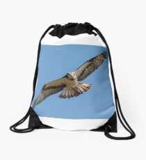 Osprey flying Drawstring Bag