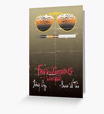 Minimalist Fear amd Loathing Greeting Card