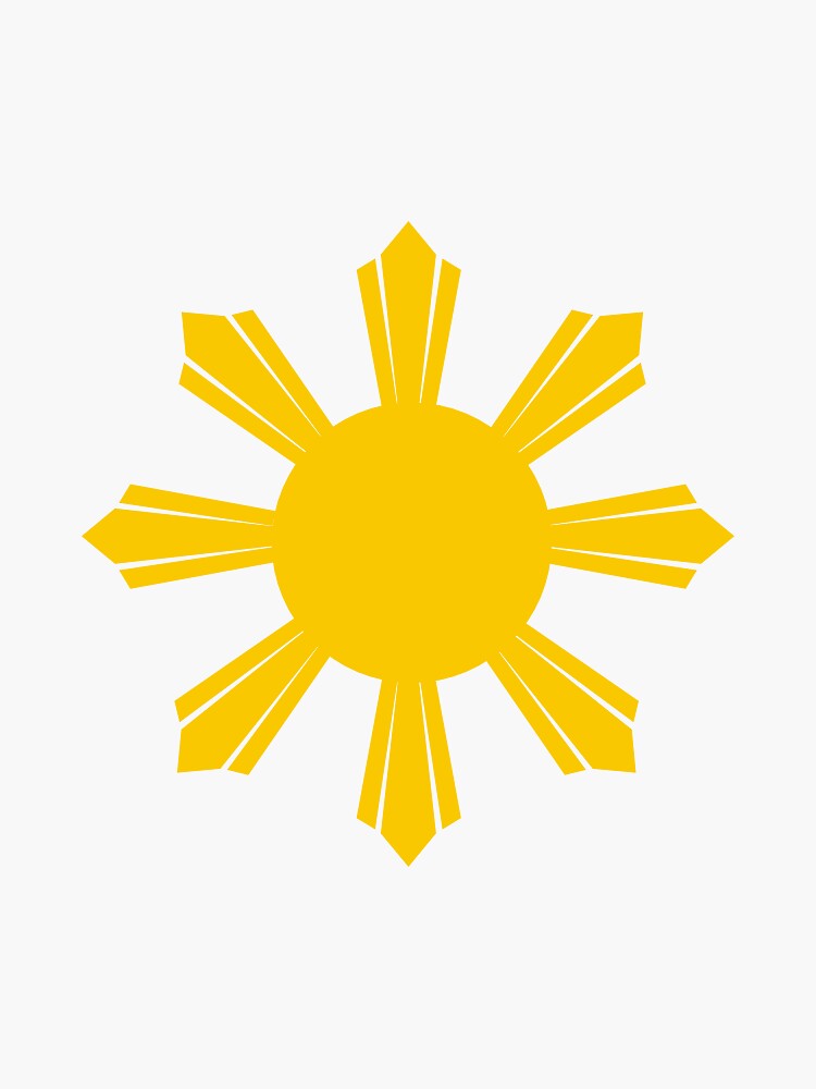 "Filipino Sun " Sticker by Anatomyofart | Redbubble