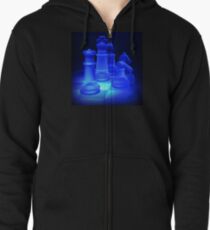 Chess Pieces Zipped Hoodie