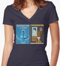 Quantum Nazi Women's Fitted V-Neck T-Shirt
