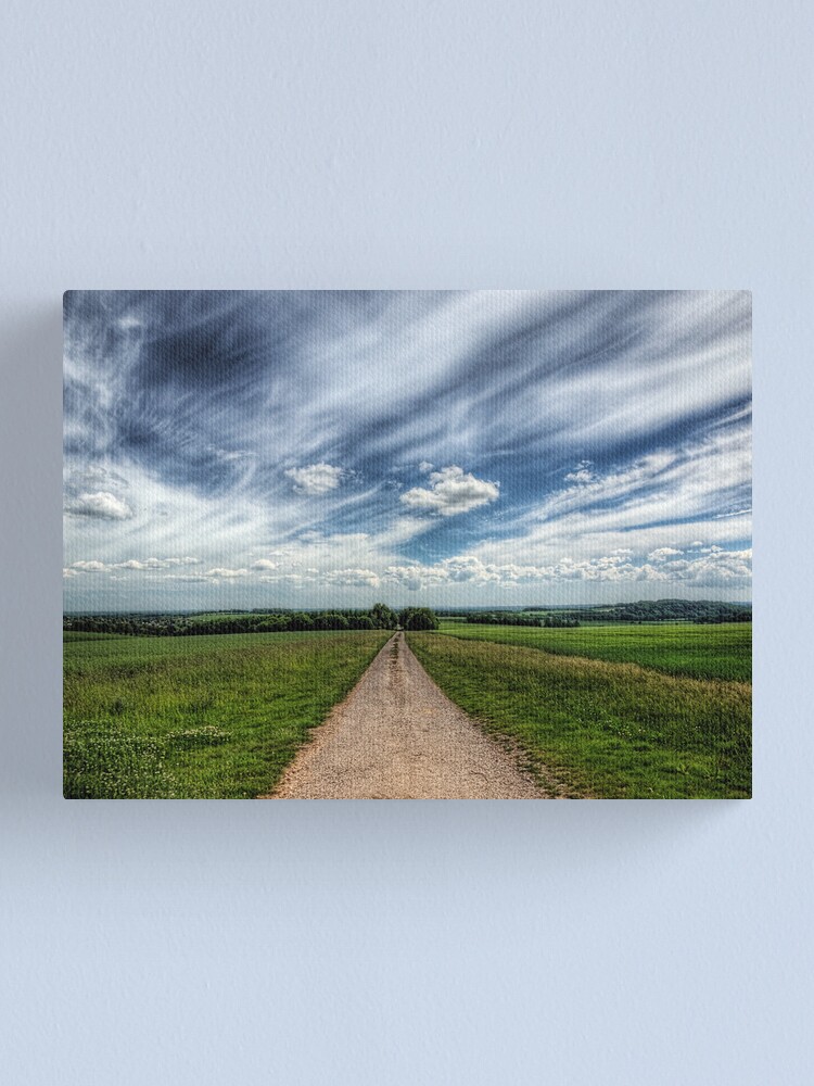 Alternate view of A Farm Road Just Outside Winchester Canvas Print