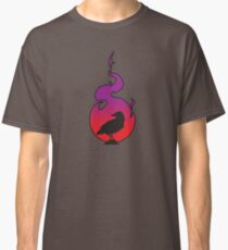 Crow In Sunset Flame Classic T-Shirt
