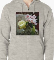 May Flowers Zipped Hoodie