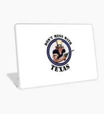 DON'T MESS WITH TEXAS - LONE STAR STATE - Uncle Sam - Black Text Laptop Skin