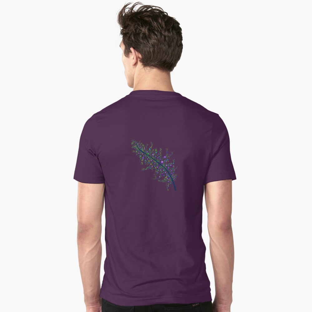 Peacock Feather Slim Fit T-Shirt