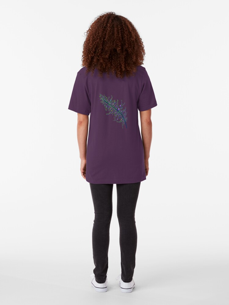 Alternate view of Peacock Feather Slim Fit T-Shirt