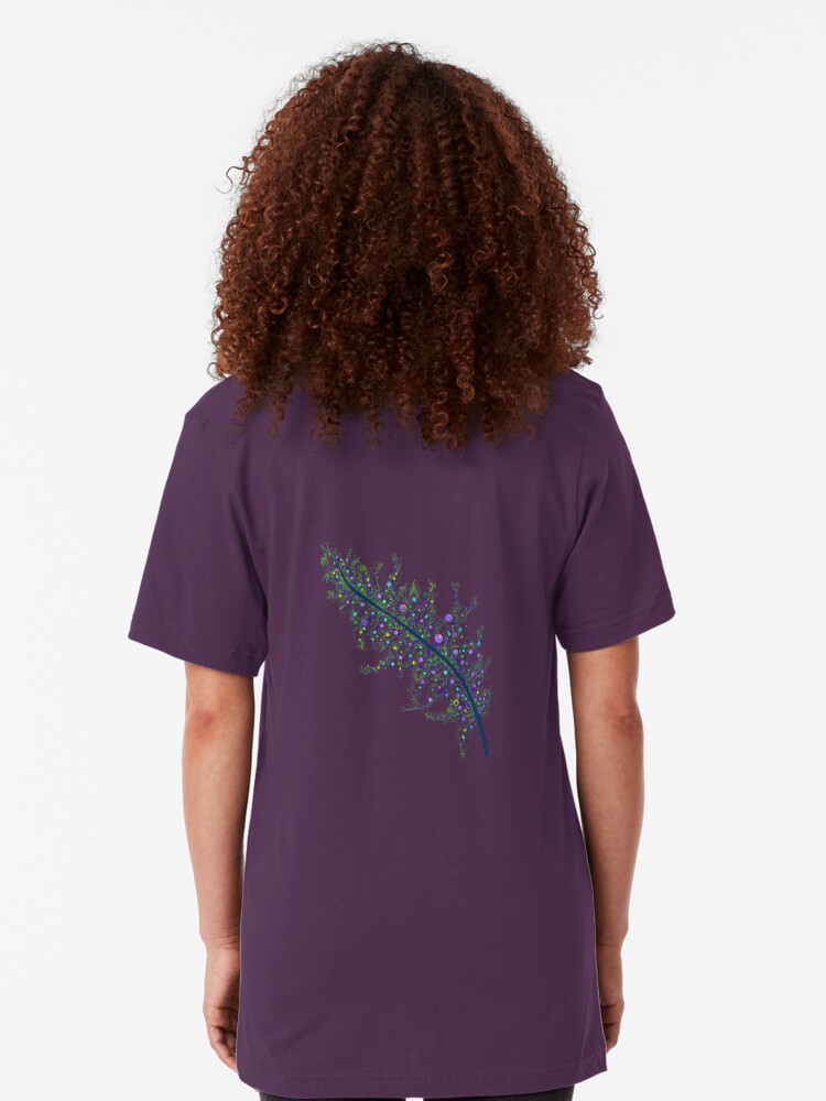 Alternate view of Peacock Feather Slim Fit T-Shirt