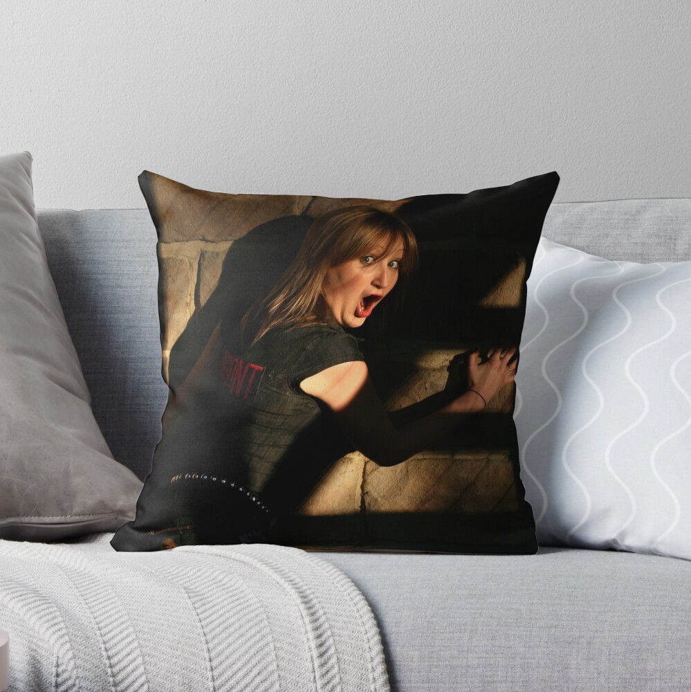 Fright Throw Pillow