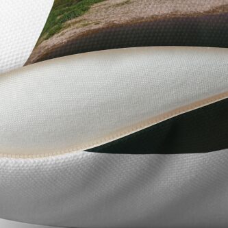 Alternate view of Pausing by Pebble Creek Throw Pillow