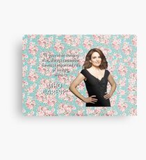 Tina Fey on Beauty Metal Print