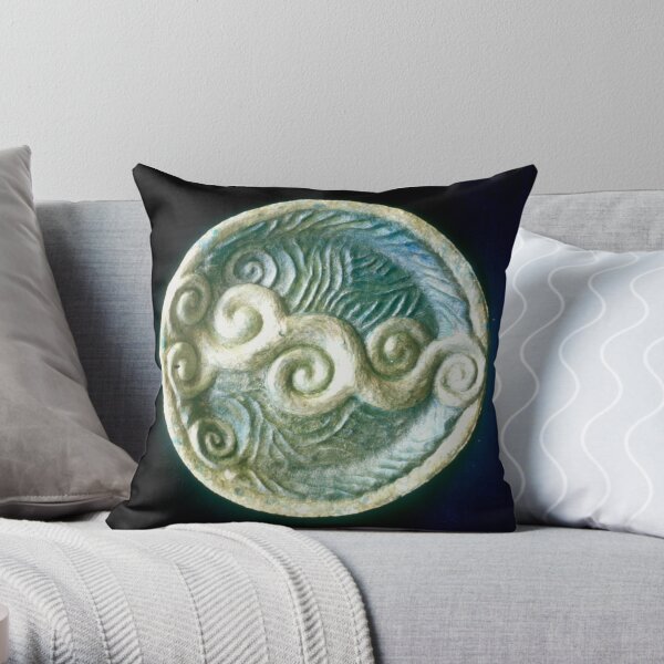 tourquise plate Throw Pillow