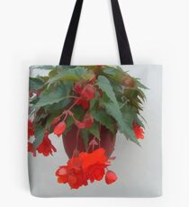 abstract of hanging basket of Begonias Tote Bag