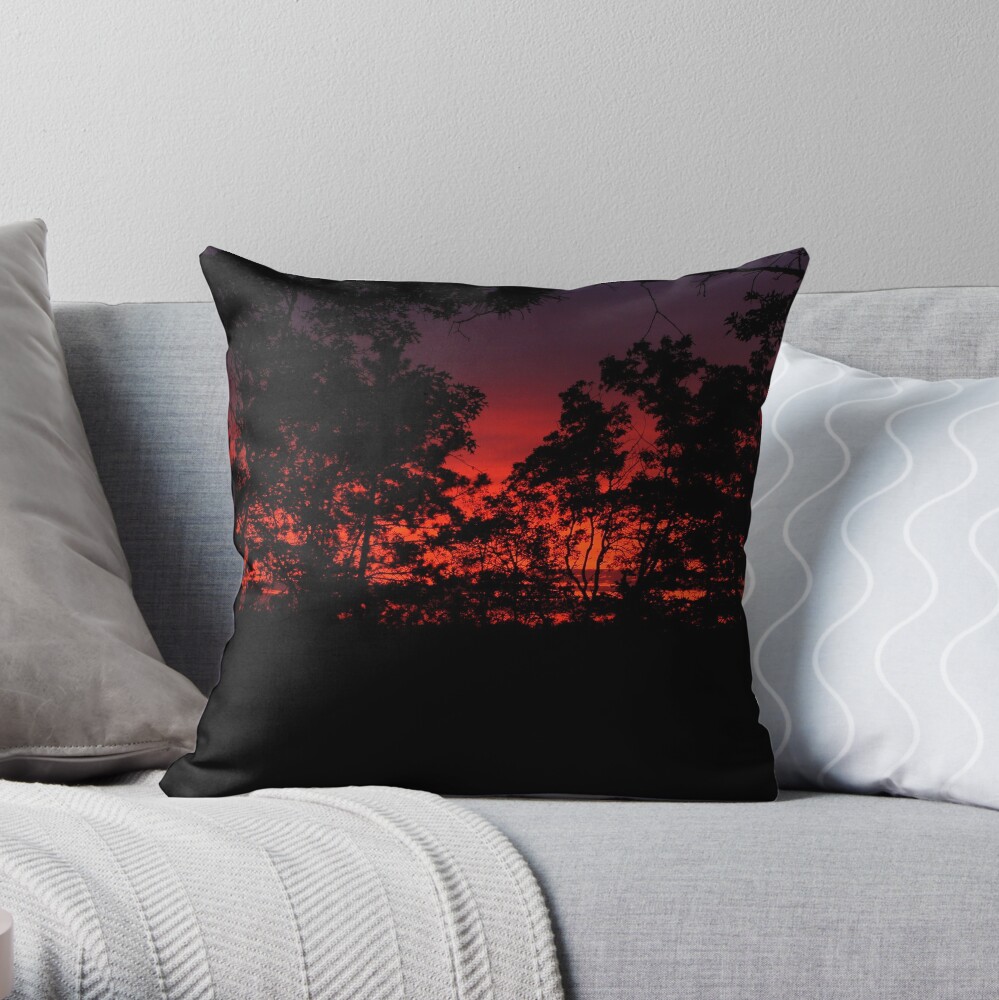 Another Day Begins Throw Pillow