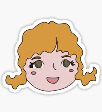 Cute Redheaded Girl Sticker
