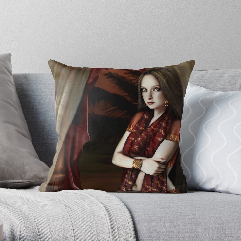 The Vagabond Queen Throw Pillow