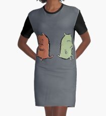 two dragons Graphic T-Shirt Dress