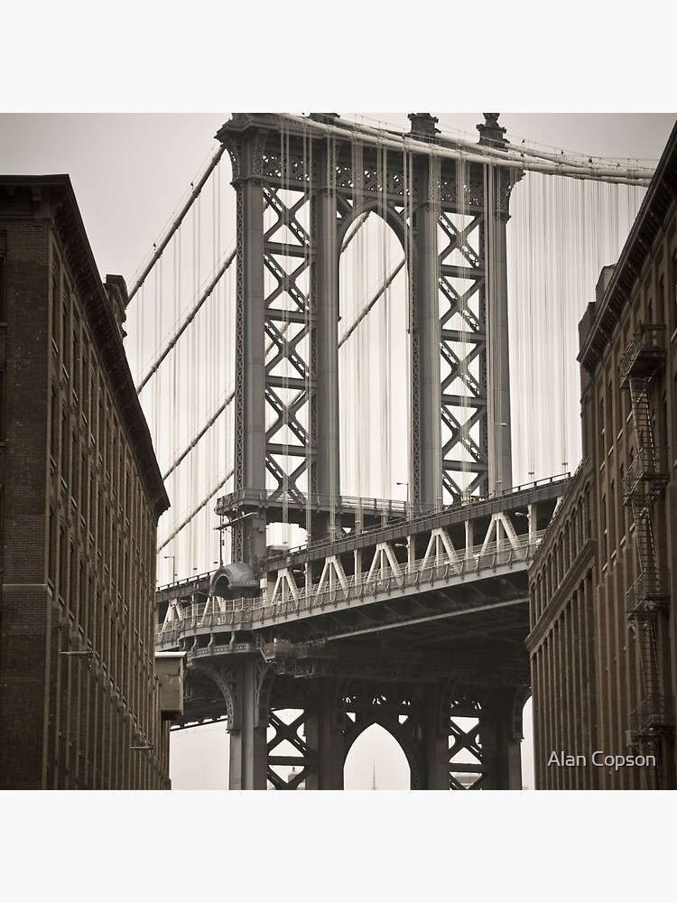 Empire State Building through arch of Manhattan Bridge by AlanCopson