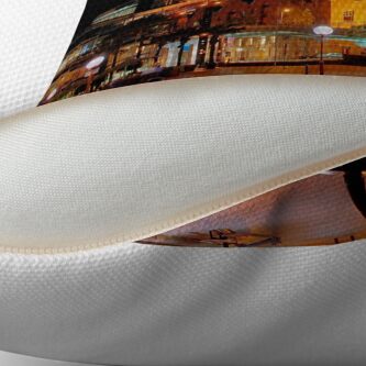 Alternate view of Circular Quay at Night III Throw Pillow
