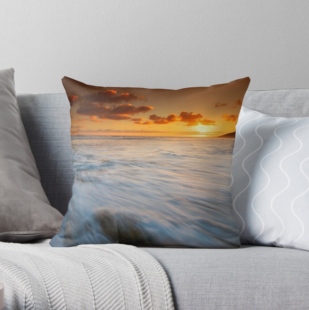 Swept Throw Pillow
