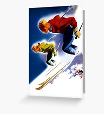 Jantzen Vintage Poster Restored Greeting Card