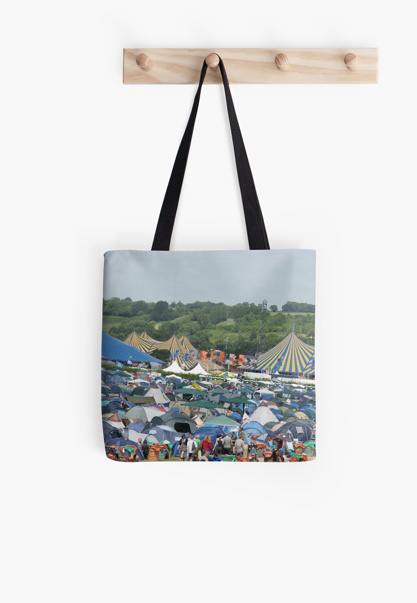 "GLASTONBURY FESTIVAL" Tote Bags by Glastonbury Groove Glastonbury