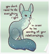 "Sie müssen nicht alles richtig machen" Fennec Fox Poster