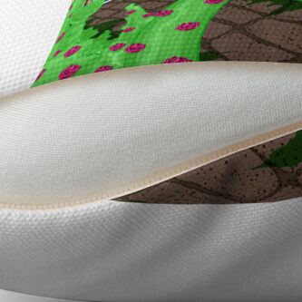 Alternate view of Alice Looking in the Garden Throw Pillow