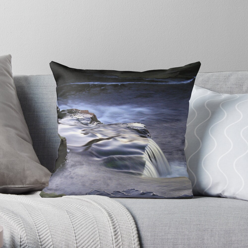 Ice Flow Throw Pillow
