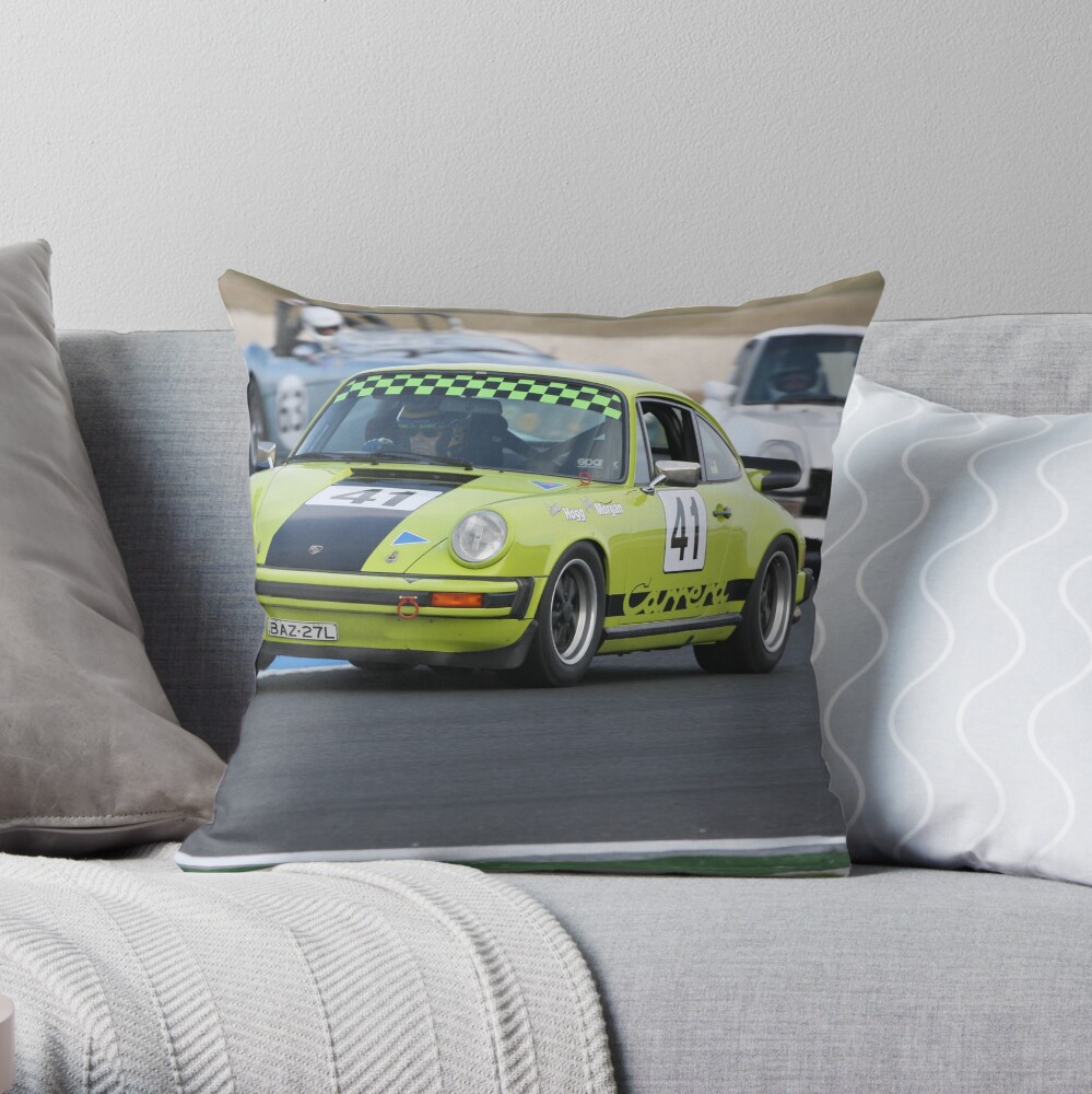 Porsche 911 Throw Pillow
