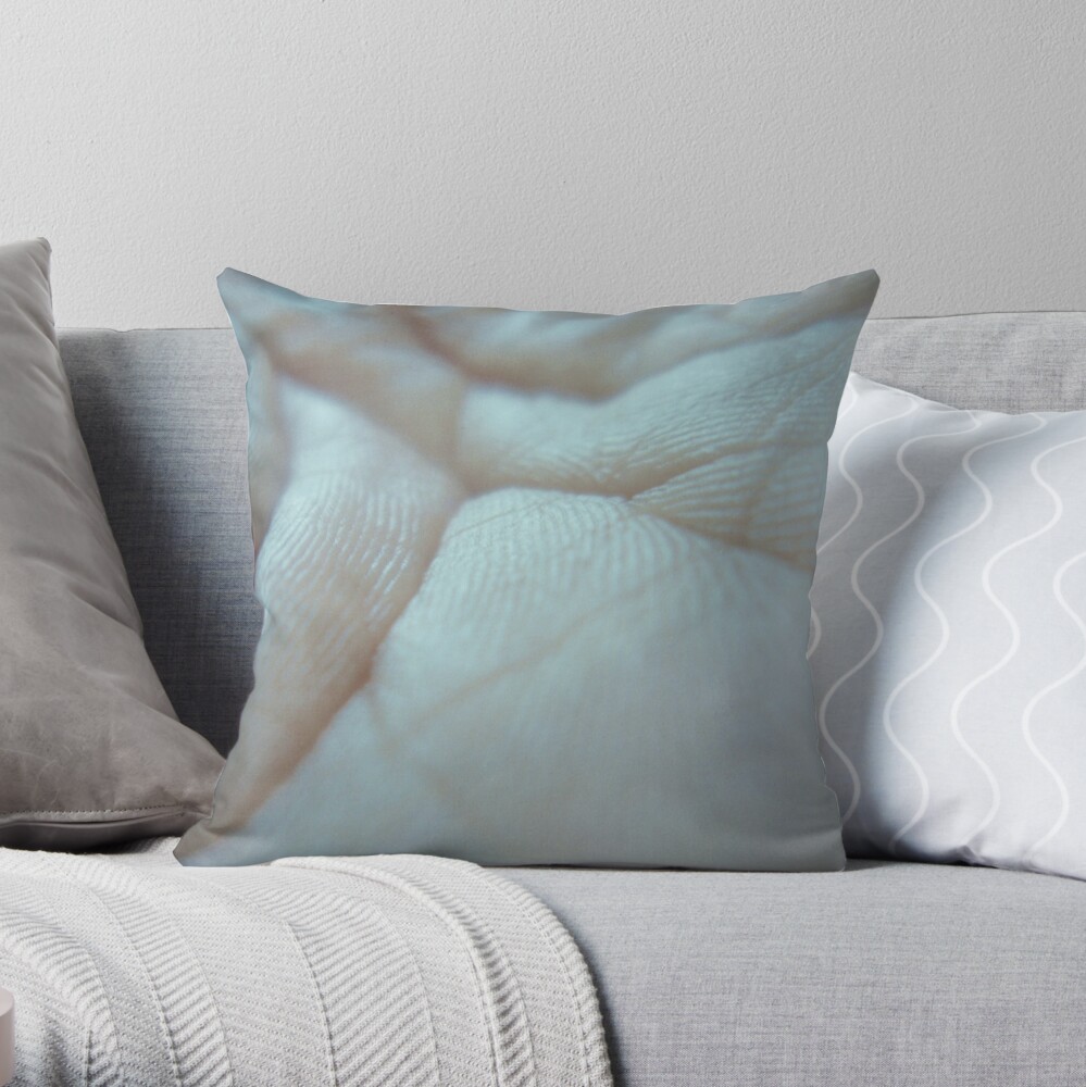 the world of my hand Throw Pillow