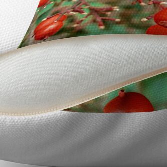 Alternate view of Winter Berries Throw Pillow