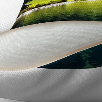 Alternate view of Austrian Alps Throw Pillow