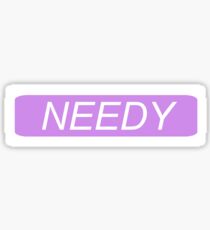 bedürftig - danke als nächstes Sticker