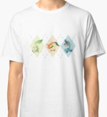 Pokemon Low Poly - 2nd Gen Starters Classic T-Shirt