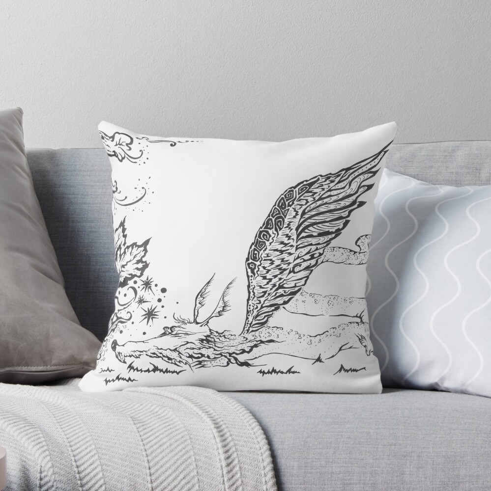 dragon Throw Pillow